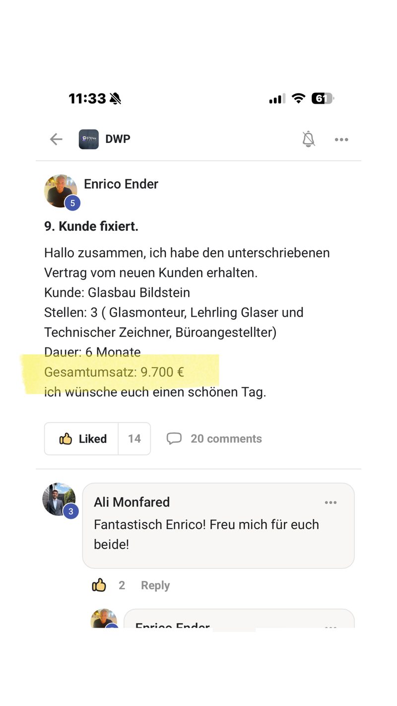 Stefan Preihs seriös – zufriedener Kunde aus der DWP-Community