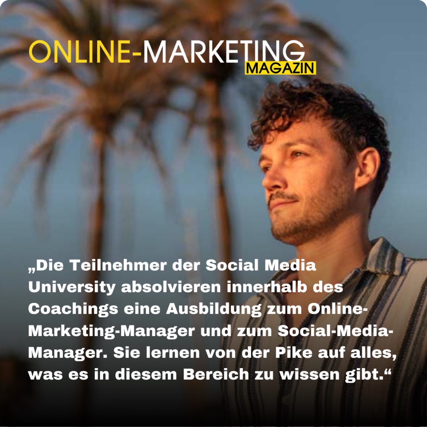Stefan Preihs im Online-Marketing Magazin